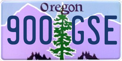 OR license plate 900GSE
