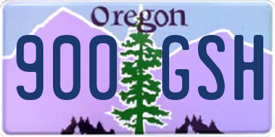 OR license plate 900GSH