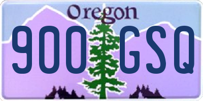 OR license plate 900GSQ