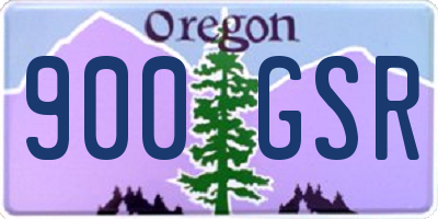 OR license plate 900GSR
