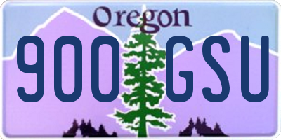 OR license plate 900GSU