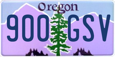 OR license plate 900GSV