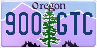 OR license plate 900GTC