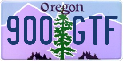 OR license plate 900GTF