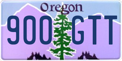OR license plate 900GTT