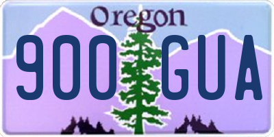 OR license plate 900GUA