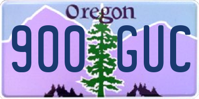 OR license plate 900GUC