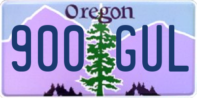 OR license plate 900GUL