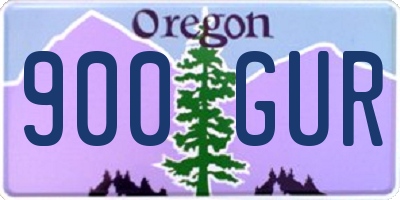 OR license plate 900GUR
