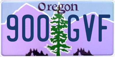 OR license plate 900GVF