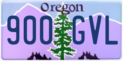 OR license plate 900GVL