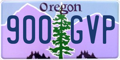 OR license plate 900GVP