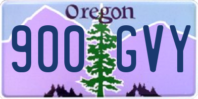 OR license plate 900GVY