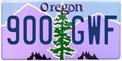 OR license plate 900GWF