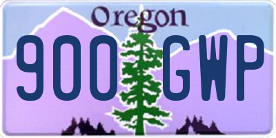 OR license plate 900GWP