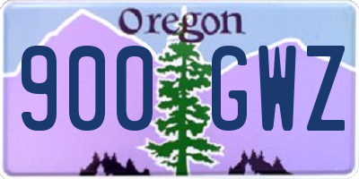 OR license plate 900GWZ