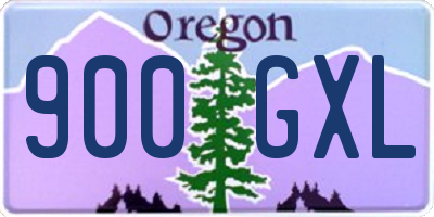 OR license plate 900GXL