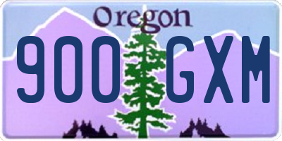 OR license plate 900GXM