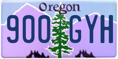 OR license plate 900GYH