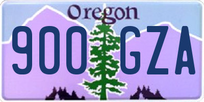 OR license plate 900GZA
