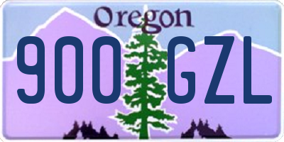 OR license plate 900GZL