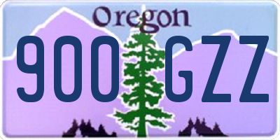 OR license plate 900GZZ
