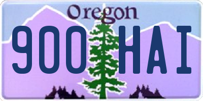 OR license plate 900HAI