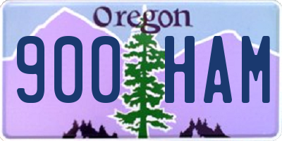 OR license plate 900HAM