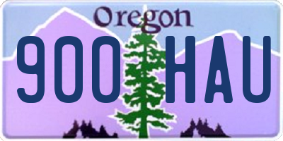 OR license plate 900HAU