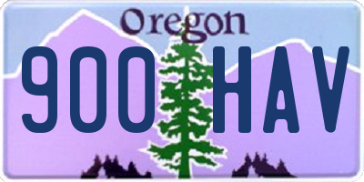 OR license plate 900HAV