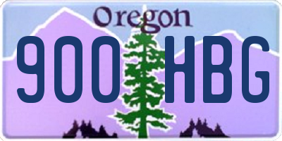 OR license plate 900HBG
