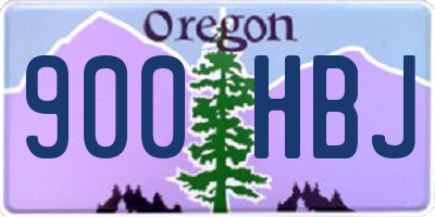 OR license plate 900HBJ