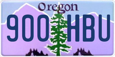 OR license plate 900HBU