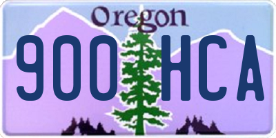 OR license plate 900HCA
