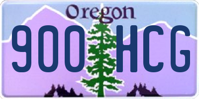 OR license plate 900HCG