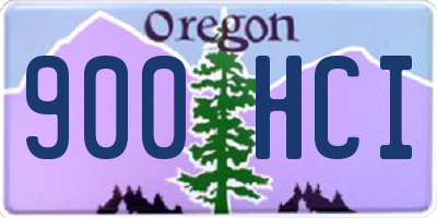 OR license plate 900HCI