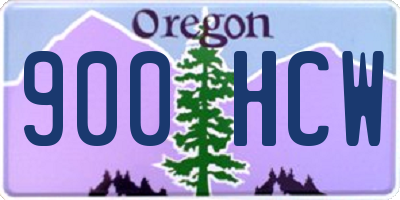 OR license plate 900HCW