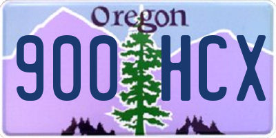 OR license plate 900HCX