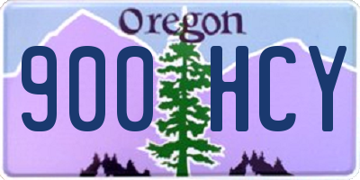 OR license plate 900HCY