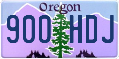 OR license plate 900HDJ