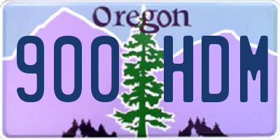 OR license plate 900HDM