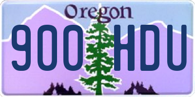 OR license plate 900HDU