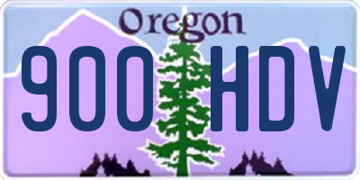 OR license plate 900HDV
