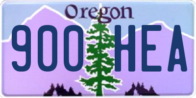 OR license plate 900HEA
