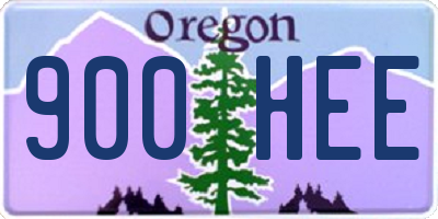 OR license plate 900HEE
