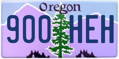 OR license plate 900HEH