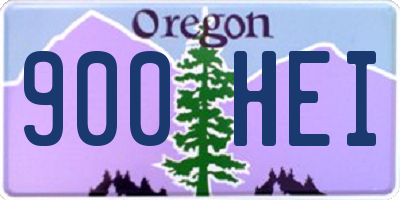OR license plate 900HEI