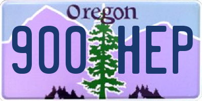 OR license plate 900HEP