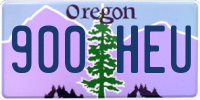 OR license plate 900HEU
