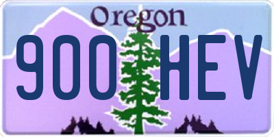 OR license plate 900HEV